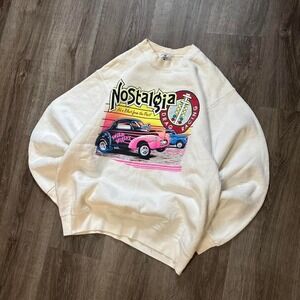 Vintage 90's Nostalgia Drag Racing Crewneck Nascar